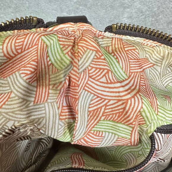 The Sak Brown Genuine Leather Iris Crossbody Satchel Bag - Picture 8 of 12